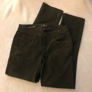 ANN TAYLOR LOFT Corduroy Jeans Size 26/2 in color Black